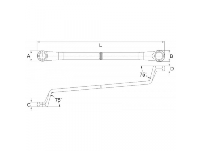 Ключ накидной 14x17мм