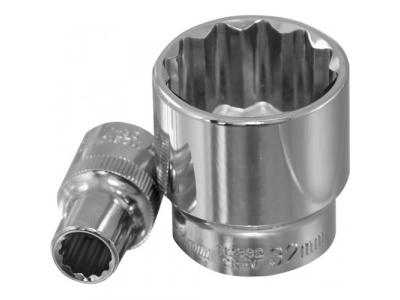 Головка торцевая 12 гранная 1/2"DR 22 мм., Ombra 112322