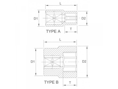 Головка торцевая 6гр. 3/8" 18мм