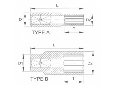 Головка торцевая глубокая 12гр. 1/2" 30мм